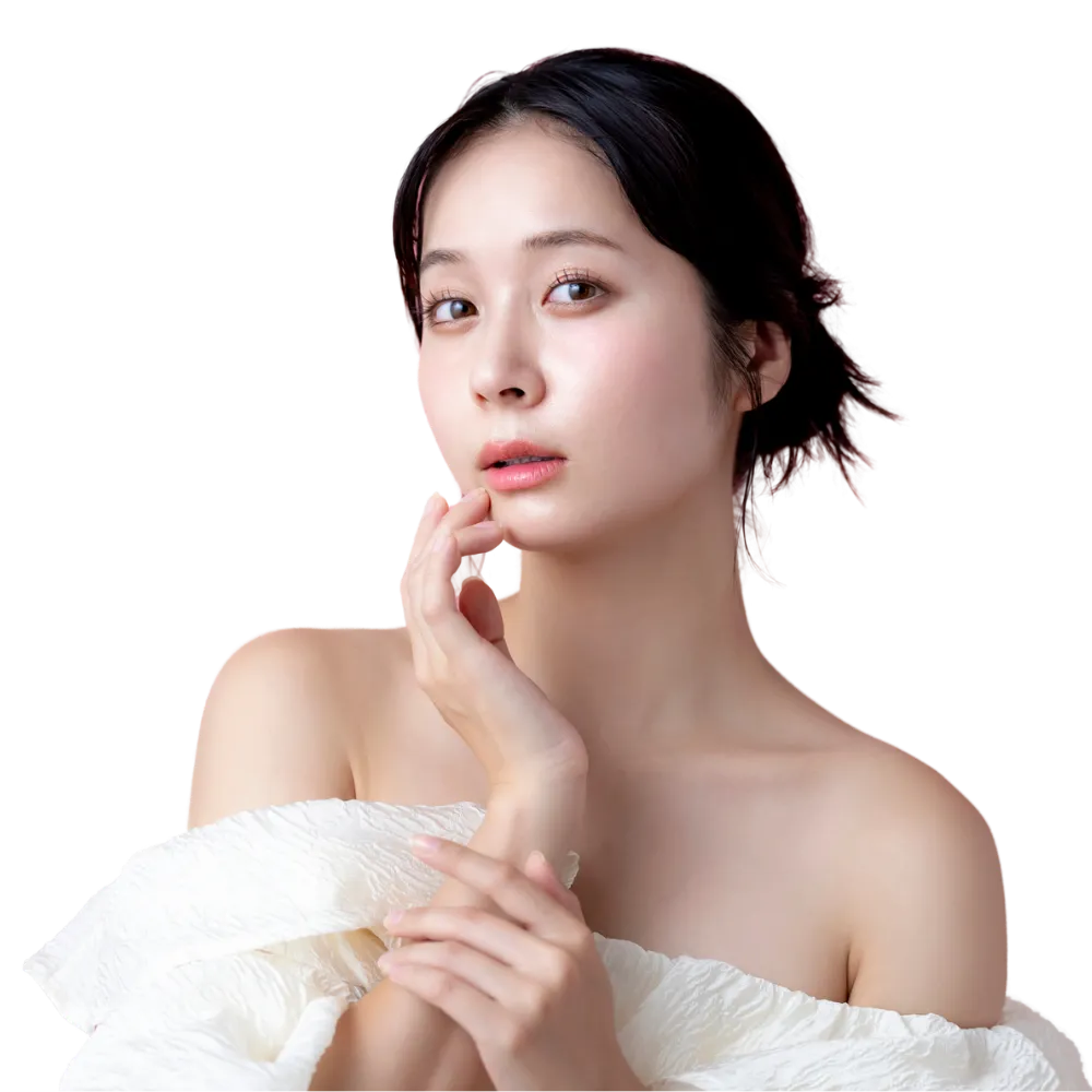 タレ目形成を検討している女性のイメージ