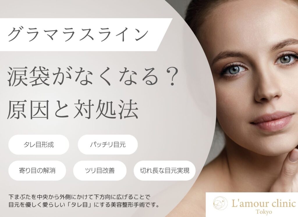 タレ目形成（グラマラスライン）で涙袋がなくなる？原因と対処法